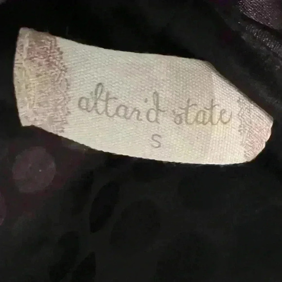 NWT ALTER'D STATE Small Black mini dress with tie straps - Picture 3 of 5